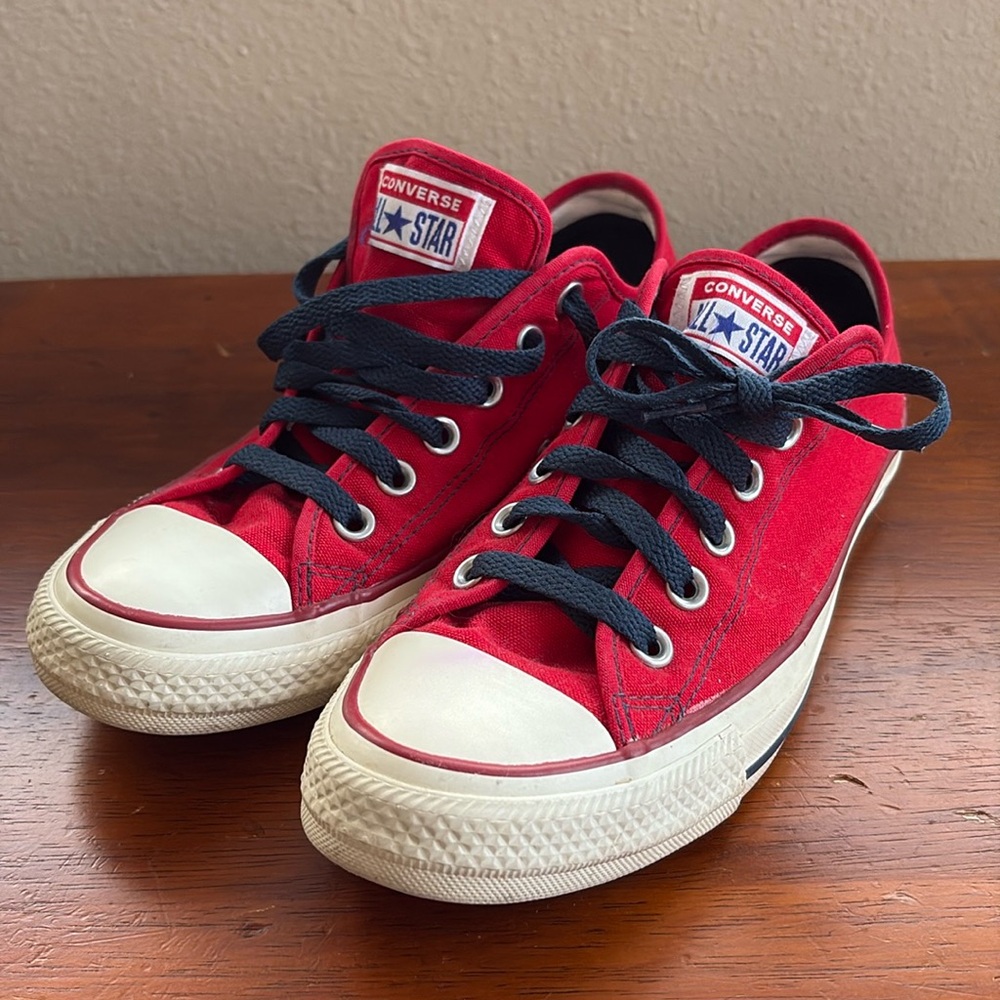 Converse Red Low-Top Sneakers